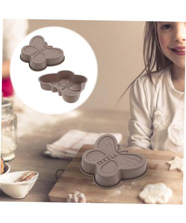 Zerodeko 2pcs Butterfly Cake Mold Silicone Molds Chocolate Jelly Mold Home Cake Mold Making Tools Household 17.6X14.8CM Random Color - Buy Online on SooperMarket.com