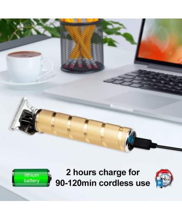 SURKER Electric Pro Li Clippers - Waterproof Cordless Hair Trimmer for Men | Rechargeable T-Blade Grooming Accessories (Gold - Buy Online on SooperMarket.com