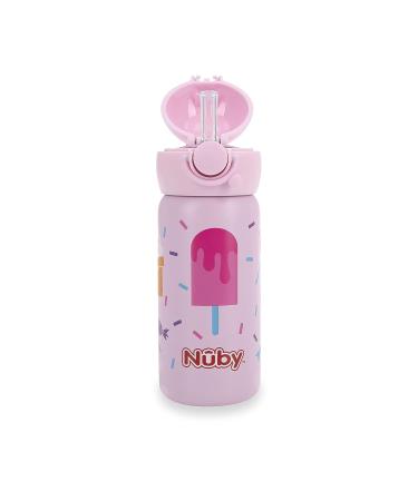 Nuby Thirsty Kids No Spill Flip-It Active Stainless Steel Travel Cup  14 Oz  Ice Cream - Buy Online on SooperMarket.com