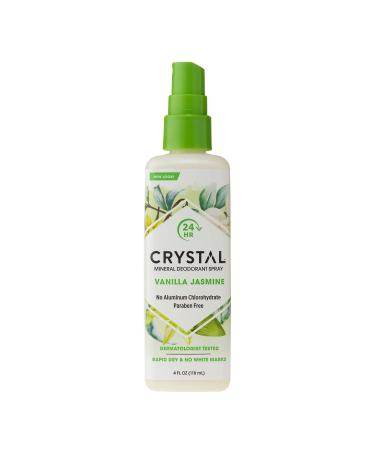 Crystal Body Deodorant Mineral Deodorant Spray Vanilla Jasmine 4 fl oz (118 ml)