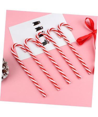 HOLIDYOYO 36 Pcs Christmas Candy Cane Holiday Candy Canes Mini Candy Canes Christmas Tree Candycane PVC. Red - Buy Online on SooperMarket.com