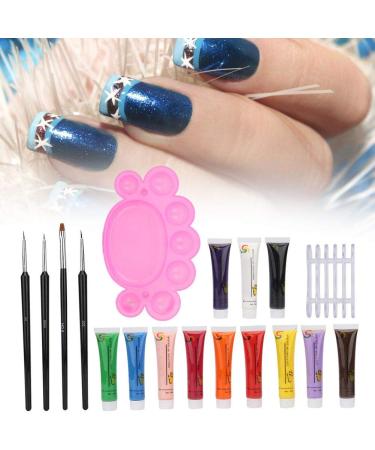 Nail Art Palette Kit - 4PCS Brush Pen for Easy Drawing | Exquisite Craftsmanship for Home and Beauty Salons - International Shipping Available - Buy Online on SooperMarket.com