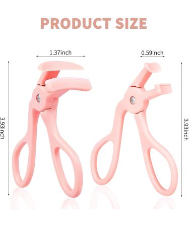 Buy 2 Style Eyelash Curler - Quick 5-Second Curling with Extra Silicone Pads - Perfect Long-Lasting Curls in Pink - International Shipping Available - Buy Online on SooperMarket.com