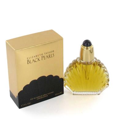 Black Pearls by Elizabeth Taylor for Women Eau De Parfum Spray 1.7-Ounce Floral 1.7 Fl Oz (Pack of 1)