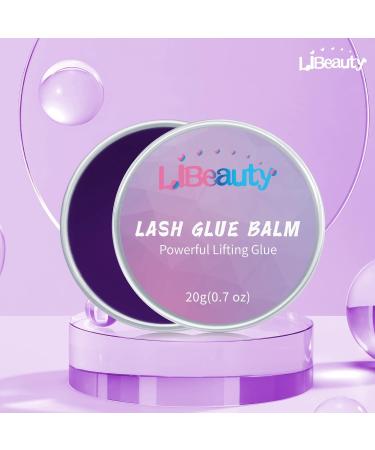 Libeauty Eye Lash Glue 20g Lash Lift Glue Balm Brow Glue Strong Sticky Grape Flavour Fast Drying Lashes Stick Easily Not Suitable for False Lashes Purple Grape - Buy Online on SooperMarket.com