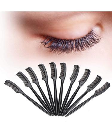 10pcs Plastic Eyelashes Comb Eye Lashes Separator Tool Teeth Eyebrow Brush Comb Portable Beauty Makeup