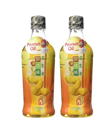 Hong Kong Lion & Globe Peanut Oil (Ideal for Frying Saut ing and Dressings) 600ml (Pack of 2) by CNMART