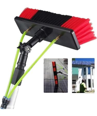 Window Cleaning Pole/Water Fed Telescopic Brush/Extendable Cleaner Conservatory Roof for Photovoltaic Panel Cleaning Trucks Windows Brush Head (Color : 11m Pole Size : 50Cm Brush Head) (11m Pole 11m Pole 30Cm Brush Head
