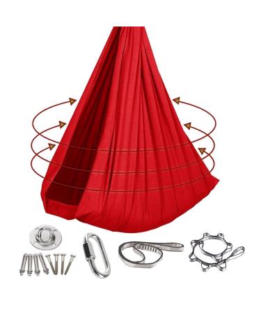 SSIMO children Sensory full body socks for young girls adult autism full-bodied wrapping stretchy breathable body sox for stress reduction in children with autism (color: red s 100x280cm red