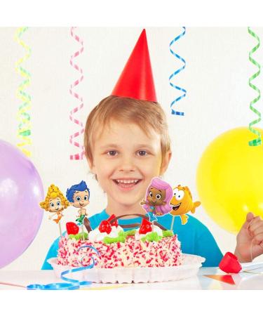 Guppies Ocean Sea Theme Happy Birthday Cake Topper & Mini Cupcake Decorations - 25 Pack - Buy Online on SooperMarket.com