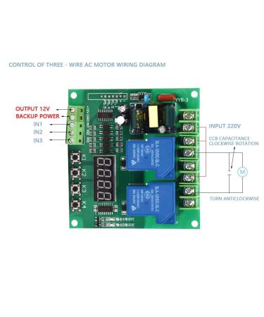 Motor Control Board AC 110V-250V | Two Relay Delay Timing Cycle Module for Solenoid Valve, Pumps, Motors, Lights - Buy Online on SooperMarket.com