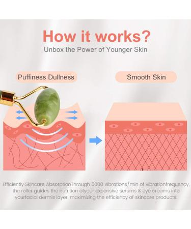 EMOCCI Jade Roller and Gua Sha Set - Facial Beauty Tools Kit for Anti-Aging and Muscle Relaxation - 100% Real Jade - Gift Box Included (Green) - Buy Online on SooperMarket.com