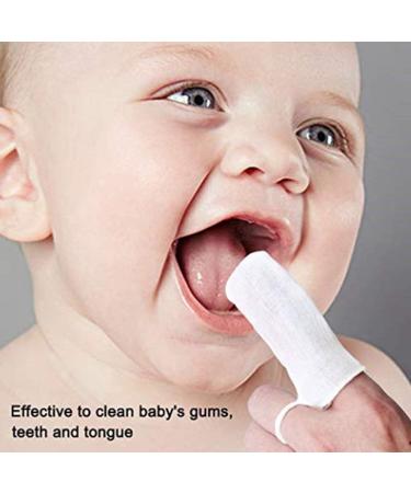 Baby's Finger Brush Cleaning Teeth Mouth Wipes Soft Gauze Infant Finger Clean Oral Hygiene Brush 6Pcs - Buy Online on SooperMarket.com