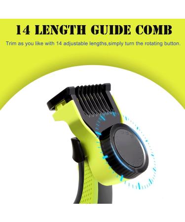 Adjustable Guard Comb for Philips OneBlade QP2520 QP2530 QP2620 QP2630 Replacement Blade Professional Blade Trimmer with Adjustable Hair Guards Combs 14 Shift Sizes from 0.4 to 10 mm - Buy Online on SooperMarket.com