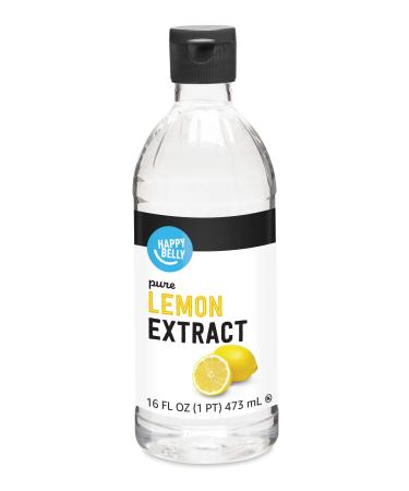 Amazon Brand - Happy Belly Pure Lemon Extract, 16 fl oz