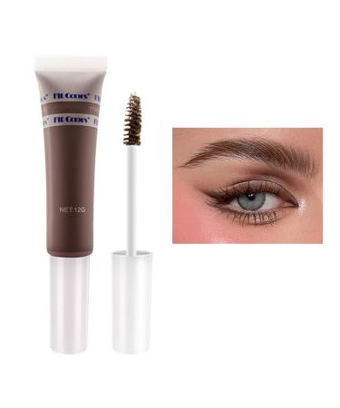Eyebrow Gel Dark Brown Waterproof Tinted Eyebrow Gel Thickening Brow Mascara Instant Eyebrow Dye Wild Brow Gel Glue  Eyebrow Pomade for Long Lasting Smudge-proof Professional Natural Fluffy Feathery Brow Makeup (01 Coff...