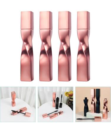KALLORY 4pcs Eyelash Brush Empty Tube Lip Balm Containers Eyebrow Brush Mascara Tubes Empty Rose Gold Line 11.5x1.8cm Rose Gold - Buy Online on SooperMarket.com