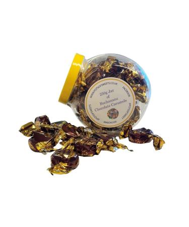 250g Cookie Jar of Individually Wrapped Buchanan's Chocolate Caramel Toffees