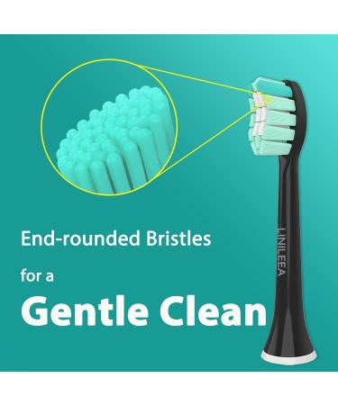 LINILEEA Toothbrush Replacement Heads Black Compatible with Philips Sonicare Click On Electric Toothbrush 8Pack Balck 1 count (Pack of 8) - Buy Online on SooperMarket.com