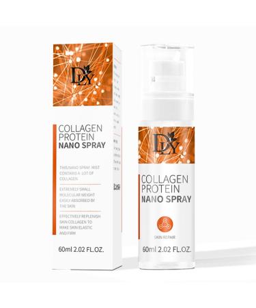 Collagen Face Mist Collagen Serum Face Spray Collagen Boosting Facial Spray Moisturiser Tightens Fine Lines & Wrinkles Nano Mist Spray Anti Aging Skin Care Hydrating Skin Repairing