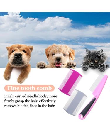 3 Pcs Dog Flea Comb Double-Sided Flea Comb Remove Float Hair Tear Marks Tick Removal Tool Double-Sided Flea Comb for Cat Dog - Buy Online on SooperMarket.com