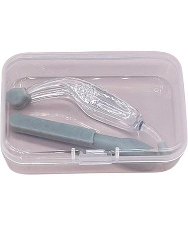 OUEYFER Soft Silicone Shovel Tweezet Set for Easy Contact Lens Insertion & Removal - Portable Gray Organizers & Accessories - Buy Online on SooperMarket.com