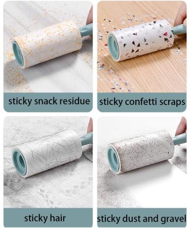 Extra Sticky Lint Roller with 5 Refills - 300 Sheets - Pet Hair Remover & Clothes Dehairing Tool (Green Cute Bear Design) | International Shipping Available - Buy Online on SooperMarket.com