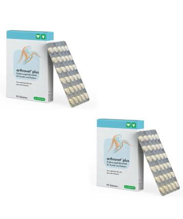 CP-Pharma arthrovet plus |Double pack |2 x 90 tablets |Supplementary feed for dogs and cats |For the physiological function of the joints and the bone structure