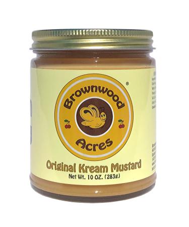 Original Kream Mustard by Brownwood Acres | Handcrafted in Northern Michigan since 1945 - (10 Ounce)