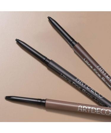 ARTDECO Ultra Fine Brow Liner - Precise Eyebrow Pencil - 12 Deep Brunette - 1 x 9g for Perfect Brows - International Shipping - Buy Online on SooperMarket.com