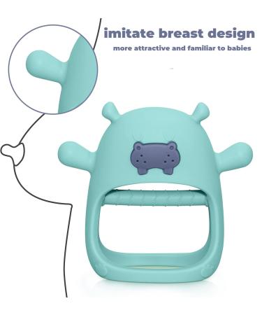 Towwi Hippo Teething Toy for Babies 0-12 Months | Chew Toys for Sucking Needs | Hand Pacifier Baby Toy - Buy Online on SooperMarket.com