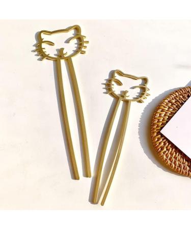 minkissy Cute Cute Hairpin Cat Hair Clips Cat Hair Pin Women Hair Accessories Retro Hairpin Girl Hair Accessories Cute Hair Clips for Women Hair Bun Hair Fork Lazy Wind Miss Alloy - Buy Online on SooperMarket.com