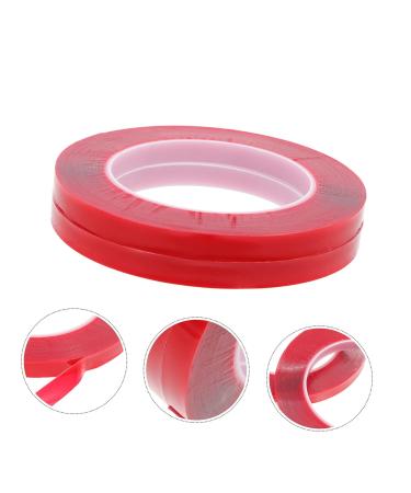 STOBOK 6 Rolls Transparent double-sided tape nail stand double stick tape press on nail tape manicure tape carpet adhesive nail displaying tape Paper tape crystal No substrate acrylic - Buy Online on SooperMarket.com