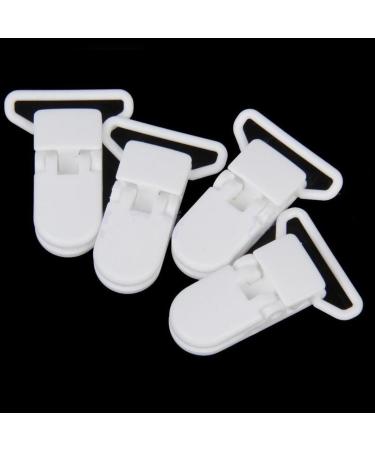 Chengyida 20mm Baby Pacifier Clips - 100 PCS Bib Holders & Toy Grippers - Durable Plastic with Gripping Teeth - Buy Online on SooperMarket.com