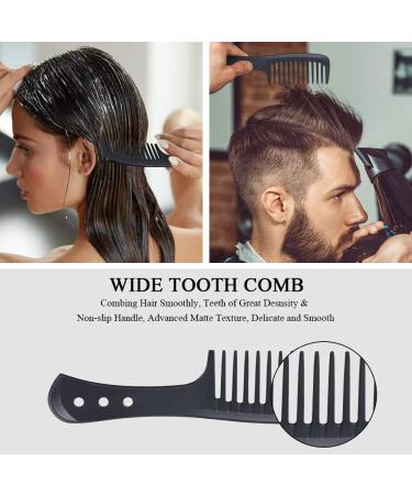 URAQT Hairdressing Combs Set 3 Pack Wide Tooth Combs Heat Resistant Anti-static Carbon Hair Brush Hair Comb for Long Wet or Curly Hair Detangling Wide Tooth Comb Set - Buy Online on SooperMarket.com