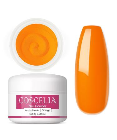 COSCELIA Acrylic Powder for Nails - 8g Orange 045 | Best Nail Extension Supplies for Professional & DIY Use - Fast International Shipping - Buy Online on SooperMarket.com