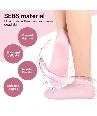 Buy 2 Pairs of Comfort Moisturizing Spa Gel Socks Reusable Peeling Foot Care for Soft Skin | Men & Women | Size S (33-35) - Buy Online on SooperMarket.com