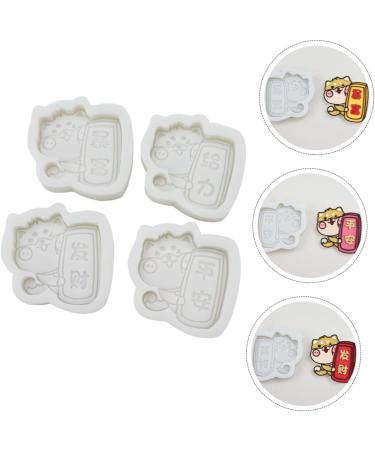 NUOBESTY 4 Pcs Shiba Inu Drawing Stencil Silicone Molds De Para Gelatinas Handmade Craft Mold Crystal Plaster - Buy Online on SooperMarket.com