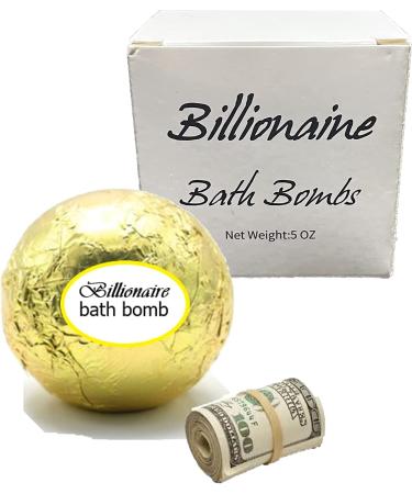 Billionaire Bath Bomb - Real Cash Surprise Up to $100 | Luxury Gold Lavender Scent | Perfect Gift for Women - Buy Online on SooperMarket.com