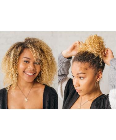 Burly Bands Large Hair Ties for Thick & Curly Hair | No-Slide Seamless Ponytail Holders (8 Pack - Black) | Damage-Free Scrunchies for Sports - Buy Online on SooperMarket.com