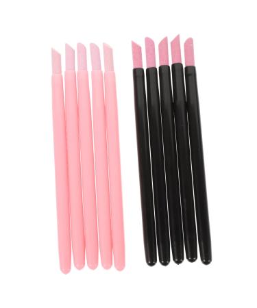 HAPINARY Cuticle Pusher 2 Sets Nail Quartz Pen Single-headed Manicure Pen Pumice Nail File Nail Polish Pen Nail Art Sculpture Pen Nail Art Pen Cuticle Cleaner Pp Exfoliating Sanding Pen