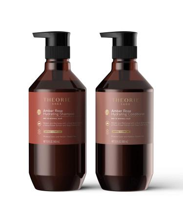 Theorie Amber Rose Hydrating Shampoo 800ML - Refresh & Hydrate with Rose, Jasmine & Amber Scent - For Color & Keratin Treated Hair - Buy Online on SooperMarket.com