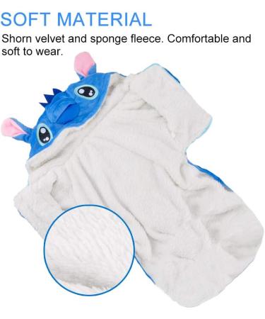 Gimilife Dog Hoodie Xmas Pajamas | Pet Costume for Small Medium Large Dogs and Cats | Disney Stitch Cartoon Halloween & Winter Outfit - 2XL - Buy Online on SooperMarket.com