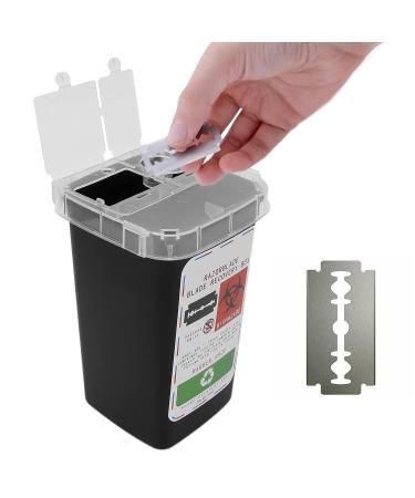 Large Capacity Blade Dispenser Etui | Hairdressing Salon Storage Container - Safe Blade Disposal for Salons (BlcAK) - Buy Online on SooperMarket.com
