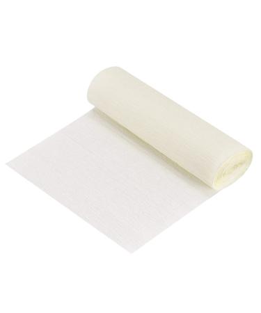 MECCANIXITY Crepe Paper Roll Crepe Paper Decoration 8.2ft Long 5.9 Inch Wide for Wedding Ceremony Various Large Festivals Decoration, Beige