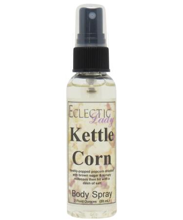 Kettle Corn Body Spray (Double Strength) 4 ounces Body Mist for Women with Clean Light & Gentle Fragrance Long Lasting Perfume with Comforting Scent for Men & Women Cologne with Soft Subtle 4 Fluid Ounces (Double Strength)