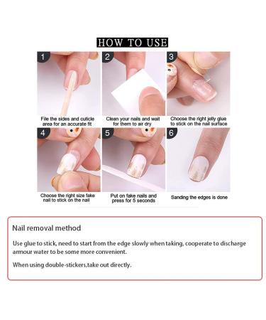 French Nude Medium Length Coffin Press on Nails - Glossy Square False Nails for Women - Reusable Acrylic Nails - 24pcs - Buy Online on SooperMarket.com