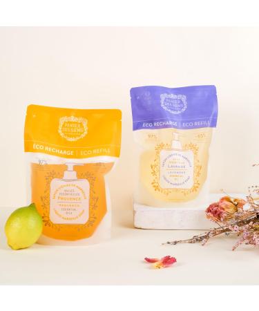 Buy Panier des Sens Marseille Lavender Liquid Soap Refill Bag - 2x500ml Made in France | International Shipping - Buy Online on SooperMarket.com