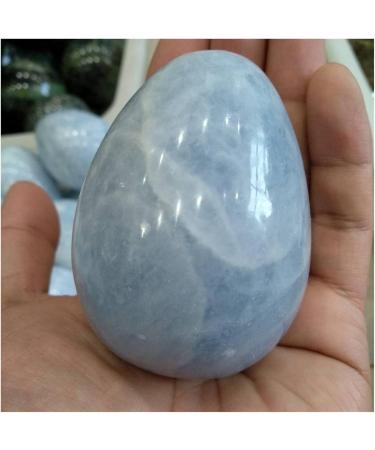 Crystal 1pc 300-340g Natural Blue Crystal Sparkling Blue Celestite polishing Stones Stone Collection - Buy Online on SooperMarket.com
