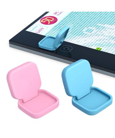 Diamond Painting Accessories Light Pad Switch Cover  Apply to 5D DIY Diamond Art Accessories and Tools Kits A3 A4 A5 B4 Light Pad Box Board Tablet (Pink & Blue)